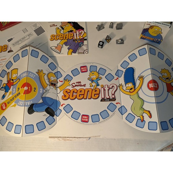 2009 Mattel - The Simpsons Scene It? DVD Board Game Mint Complete Like New - Picture 5 of 12